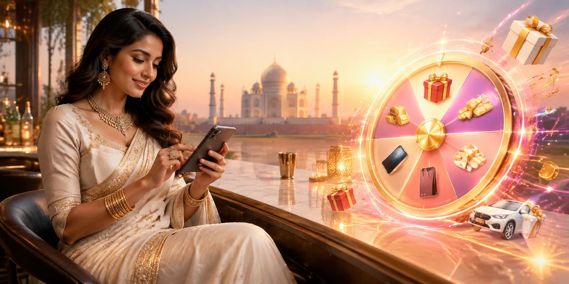 Indian cultural landmarks with casino entertainment overlay